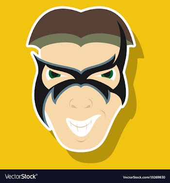Superhero in action superhero character icon in vector image