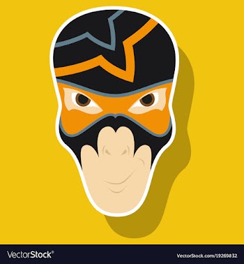 Superhero in action superhero character icon in vector image