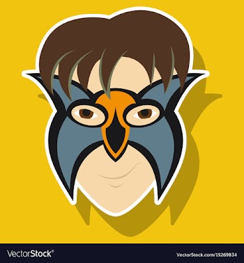 Superhero in action superhero character icon in vector image