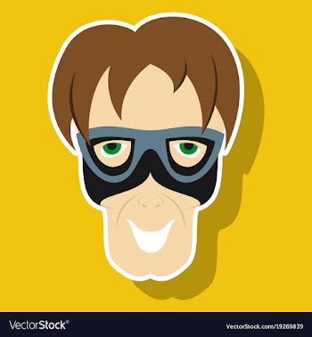 Superhero in action superhero character icon in vector image