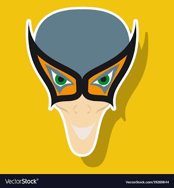 Superhero in action superhero character icon in vector image