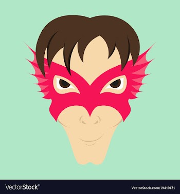 Superhero in action superhero character icon in vector image