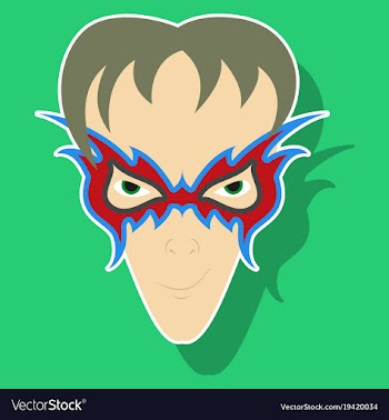 Superhero in action superhero character icon in vector image