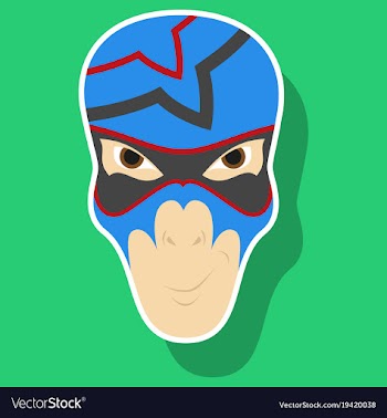 Superhero in action superhero character icon in vector image