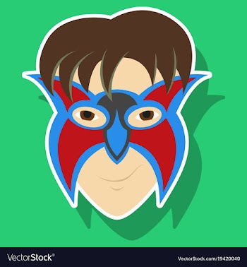 Superhero in action superhero character icon in vector image