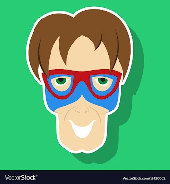 Superhero in action superhero character icon in vector image
