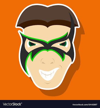 Superhero in action superhero character icon in vector image