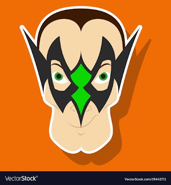Superhero in action superhero character icon in vector image