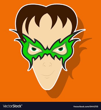 Superhero in action superhero character icon in vector image