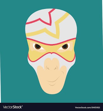 Superhero in action superhero character icon in vector image