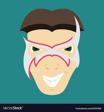 Superhero in action superhero character icon in vector image