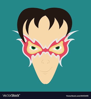 Superhero in action superhero character icon in vector image