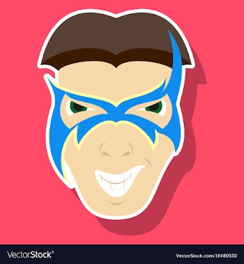 Superhero in action superhero character icon in vector image