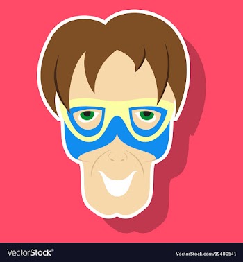 Superhero in action superhero character icon in vector image