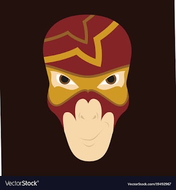 Superhero in action superhero character icon in vector image
