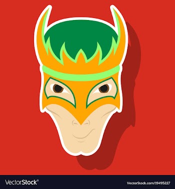 Superhero in action superhero character icon in vector image