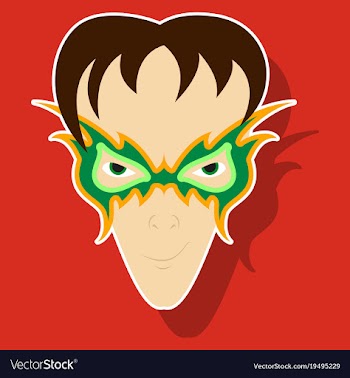 Superhero in action superhero character icon in vector image