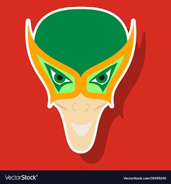 Superhero in action superhero character icon in vector image