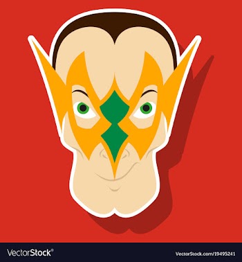 Superhero in action superhero character icon in vector image