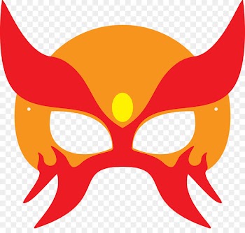 Superhero Mask Template Masquerade ball Halloween costume - mask 