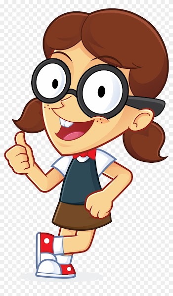 Superhero Nerd Geek Clipart Picture Cartoon Character - Girl Nerd Cartoon