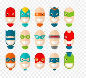 Superhero Royalty-free Illustration - Vector color fifteen glasses superman face spectrum 