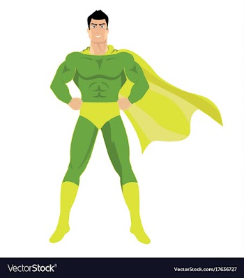 Superhero vector image