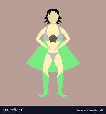 Superhero womanfemale cartoon character icon in vector image