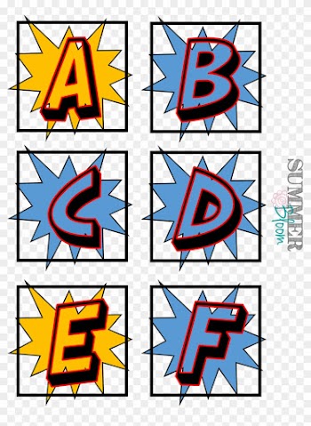 Superhero Word Wall Alphabet - Super Hero Lettering