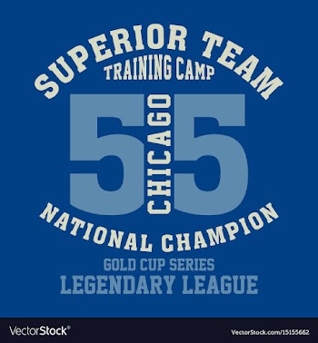 Superior team chicago vector image