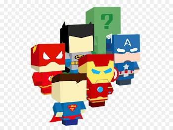 Superman Cartoon Robot Illustration - Cartoon robot 