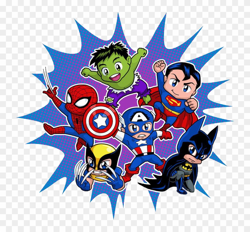 Superman Clipart Marvel Superhero - Super Heroes Marvel Bebes