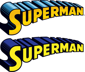 Superman comic Logo Vector