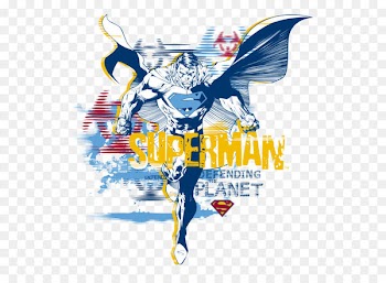 Superman T-shirt Hoodie Iron-on - Character printing 