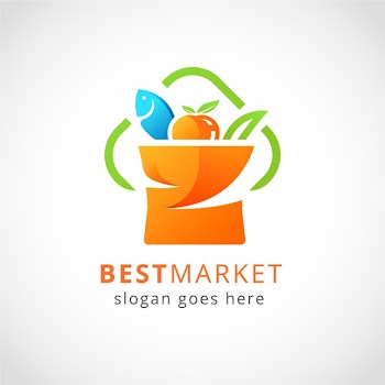 Supermarket logo concept Free Vector