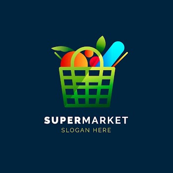 Supermarket logo concept Free Vector