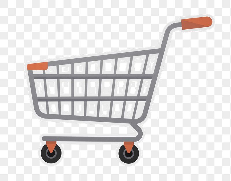 Supermarket trolley png sticker, transparent | Free PNG - rawpixel