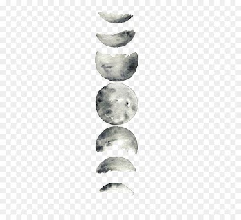 Supermoon Lunar phase Watercolor painting - moon 