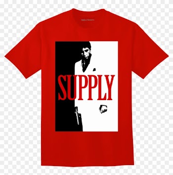 Supply &amp; Demand-tony Red Tee - Scarface Money Power Respect - Sony Psp