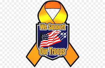 Support our troops Military Soldier Rainier Lighting & Electric Supply Inc Yellow ribbon - support graphic 