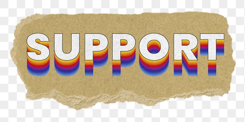 Support png ripped paper word | Free PNG - rawpixel
