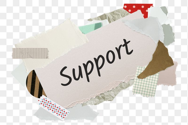 Support png word sticker, aesthetic | Free PNG - rawpixel