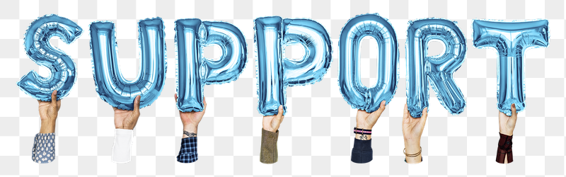 Support word png, hands holding | Free PNG - rawpixel