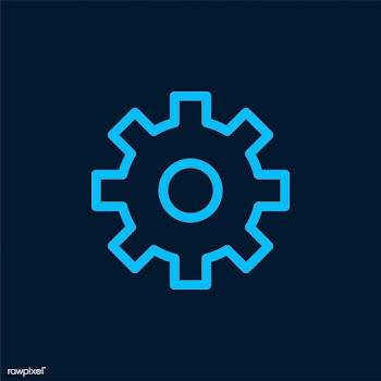 Supporting blue gear symbol vector | Free stock vector - 474848