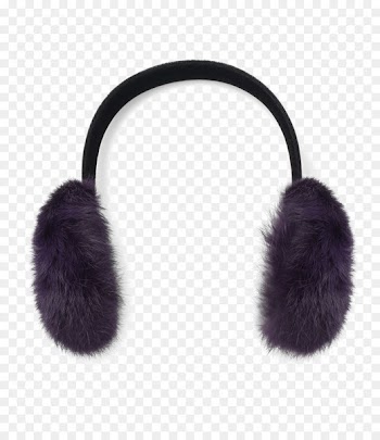 Surell Rabbit Fur Earmuffs Hand Muffs Fur clothing - ear 