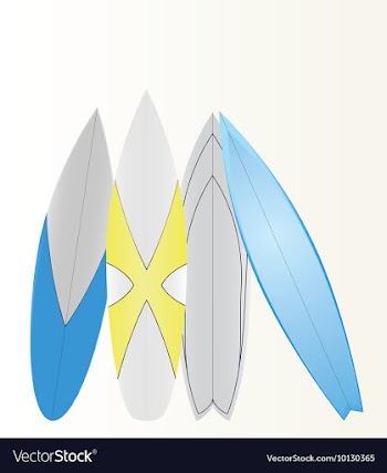 Surf board vector image