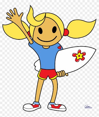 Surfer Girl From Summerland By Digbio - Surfer Girl Png