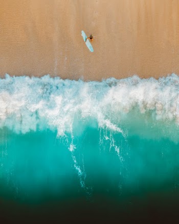 Surfer on Ocean Beach