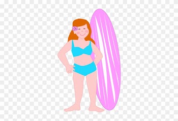 Surfer - Surfer Girl Clip Art
