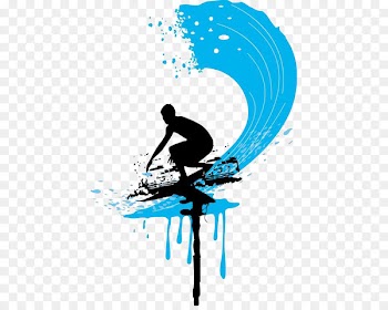 Surfing Cartoon Clip art - Surfing Silhouette Color 